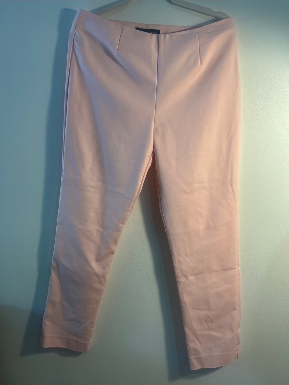 Luxe Blush Pink Straight-Leg Pants